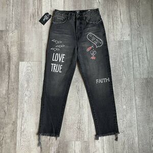 PRPS Goods Amx High Waist Boyfriend Jeans Black 26